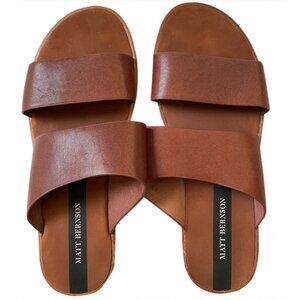MATT BERNSON Women's Brown LEATHER Sandals 6